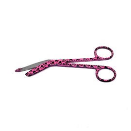 Lister Bandage Scissors 5.5" Nurse Vet Tech Gift - Made of Stainless Steel - First Aid, Used For Cutting Gauze, Tape, Clothing Bandages, Vet Wrap Adhesive Removal Comes in Paws Pattern, Pink