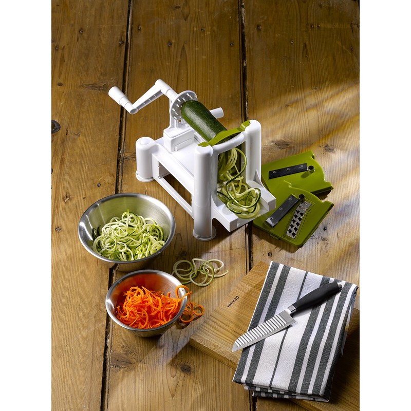 Dexam Spiralizer/Spiral Slicer with 3 Blades, White