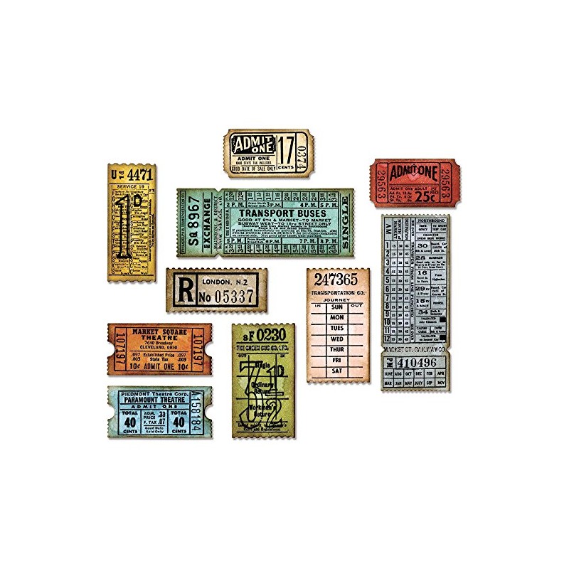 Tim Holtz Sizzix Thinlits Dies, Ticket Booth