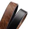 Alphyly Reversible Leather Boss Belts for Men,Brown Mens Belt Fits