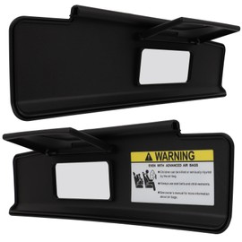 STAYTOP Left & Right Sides Sun Visor 2006-2015 for Mazda MX-5 Miata Without Sunroof w/Mirror NE5169270D02