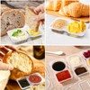Ryfpdml 20PCS Reusable Snack Containers, Double Compartment Snack Pot with