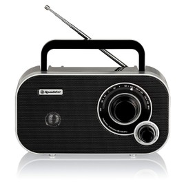 Roadstar TRA-2235 Portable Radio with Headphone Jack (FM, Mono Broadband Speaker) Black TRA2235BK Standard