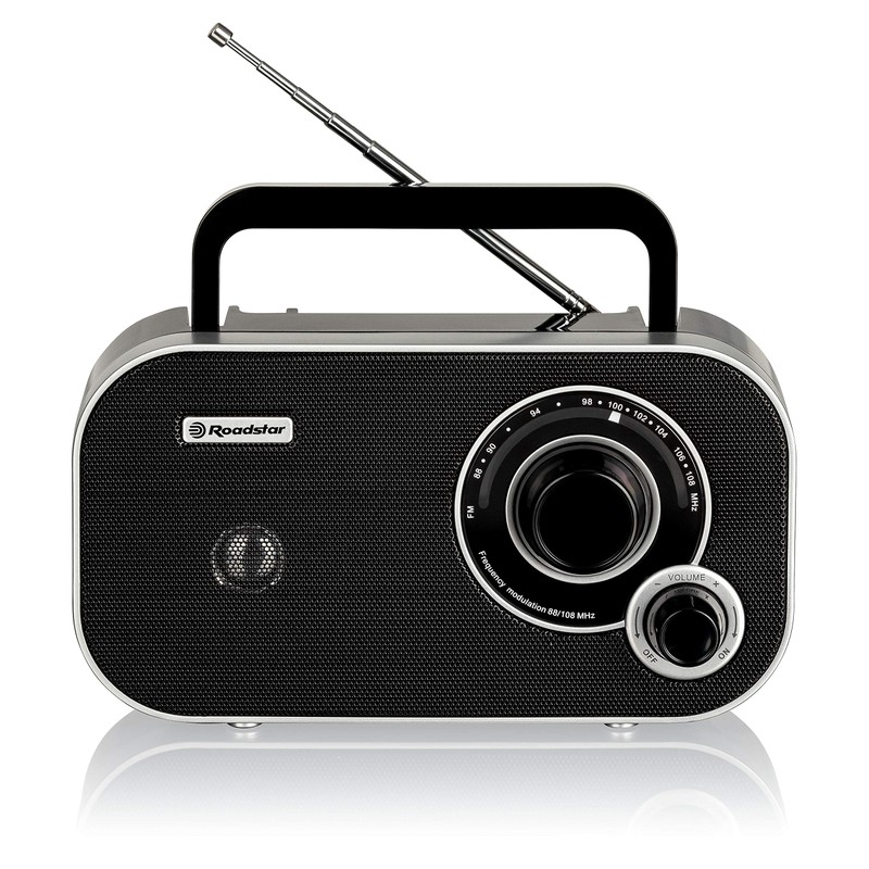 Roadstar TRA-2235 Portable Radio with Headphone Jack (FM, Mono Broadband