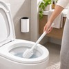 Wall Mounted Toilet Brush and Holder, No-Drill Adhesive Bathroom Cleaning