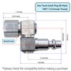I.Field Air Swivel Fitting 360 Degree Rotating Dual-Axis Quick Plug
