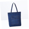 SHOWERORO Fashion Handbag Women Shoulder Bag Large Capacity Casual Denim