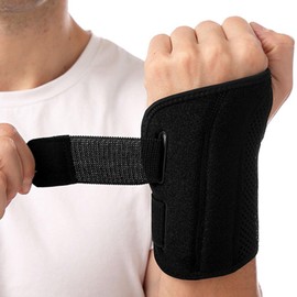 Fiiiche Wrist Support, Tendonitis, Fracture, Taping, Wrist Protector (Left, L/XL)