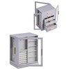 Glimmloop 360° Rotating Jewelry Box with 5 Drawers, Spacious Vertical