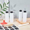 BENECREAT 12 Pack 150ml Plastic Squeeze Dispensing Bottles with Black