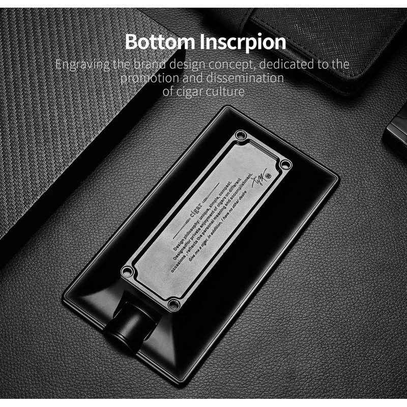 CIGARLOONG Cigar Ashtray, Vintage Large Slot Ashtray for Cigar Lovers