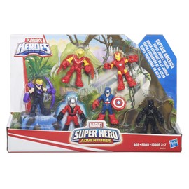 Marvel Playskool Heroes Super Hero Adventures Captain America Super Jungle Squad Toy Action Figure