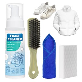 Foam Cleaner,Shoe Cleaning Kit,Down Jacket Foam Dry Cleaner,Multi-Purpose Dry Cleaning Cleansing Foam Rinse-Free Agent (1)