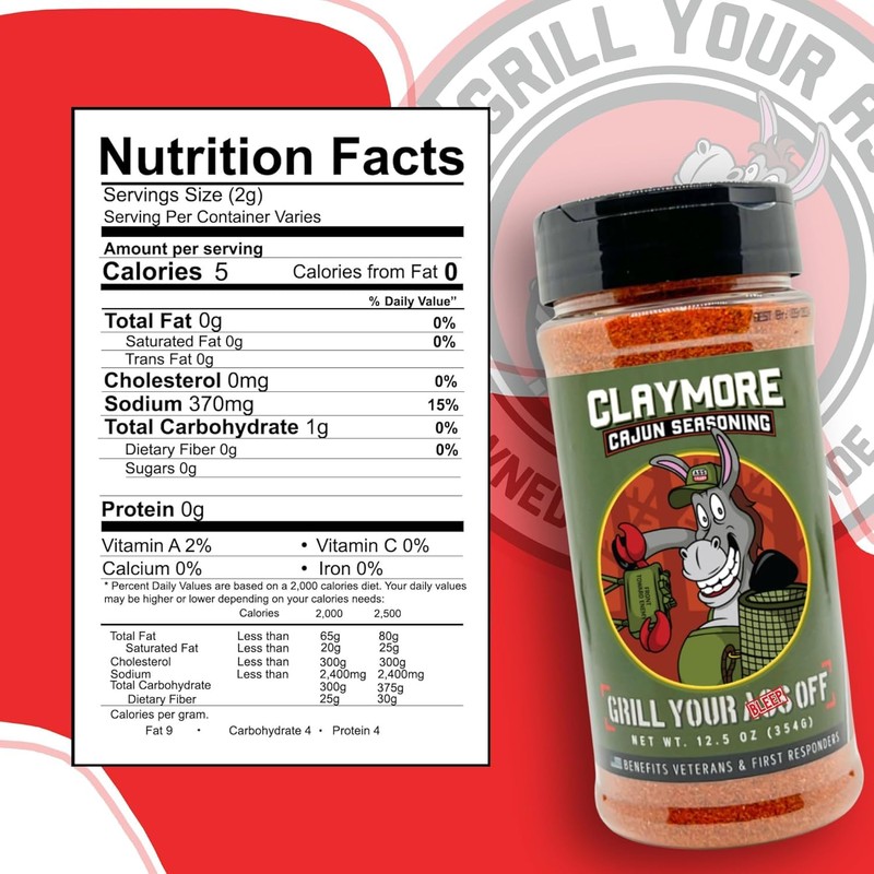 GYAO Claymore Cajun Seasoning – 12.5oz Spicy Blend for Meats
