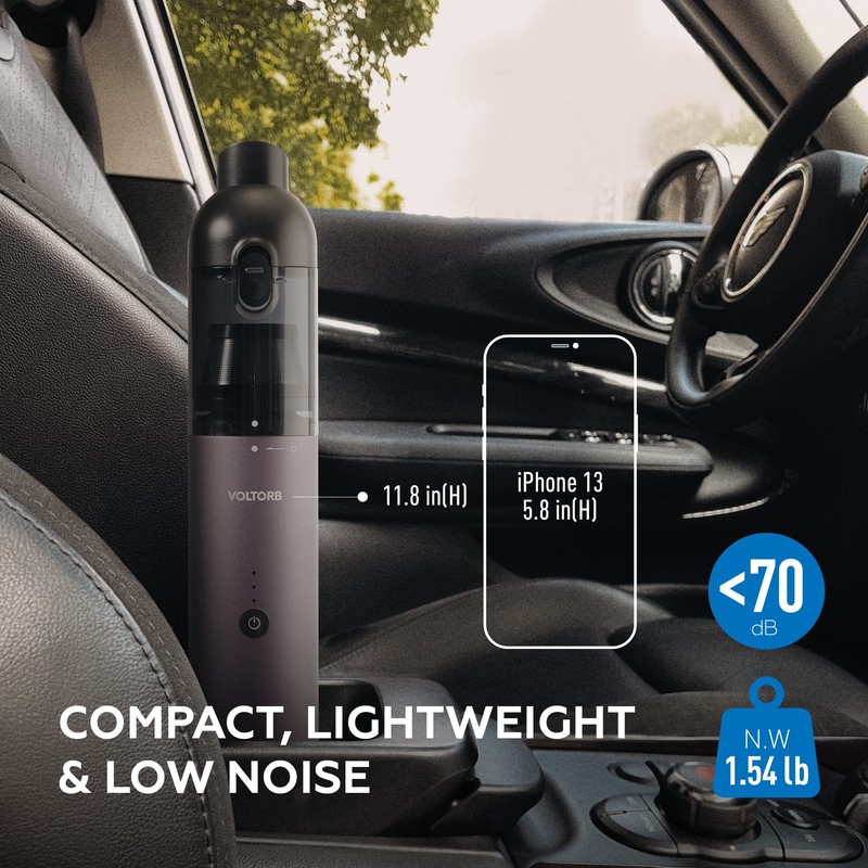 VOLTORB Cordless Handheld Vacuum, 15000PA High Power Mini Portable USB