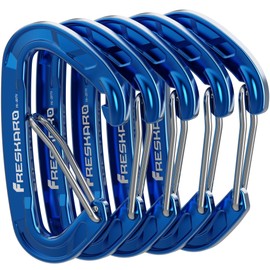 FresKaro Carabiner Hook Carabiner with Spring Key Ring Accessories Spring Snap 8kN for Keys Camping Fishing Not for Climbing Mini Size Coloured Carabiner Small