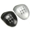 MOMOALA Replacement 5 Speed Black Chrome Gear Stick Knob Cap