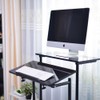 Mobile Standing Desk Stand Up Desk Rolling Desk, DlandHome Stand