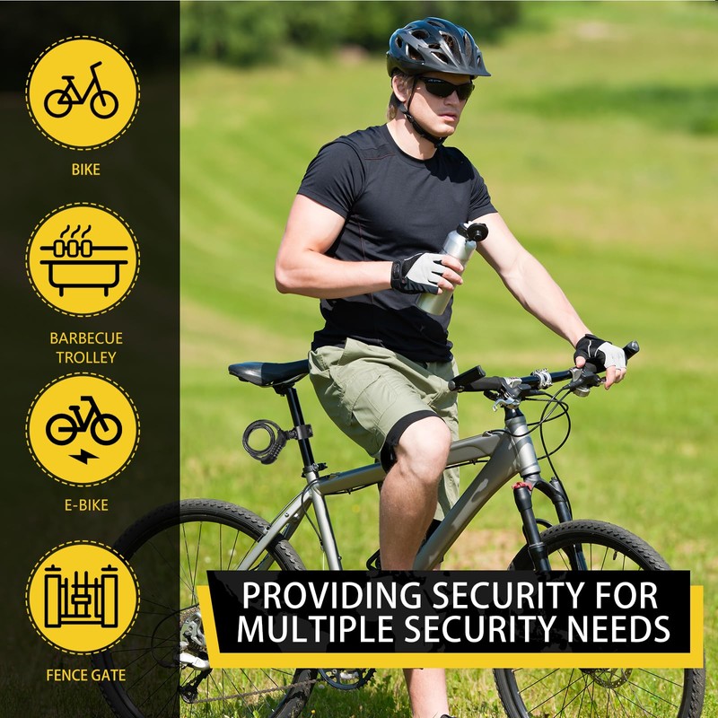 BOLEi Bicycle Lock with Combination Code 12 mm/120 cm I