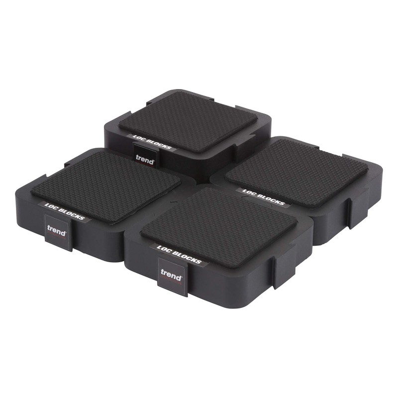 Trend Interlocking Gripping Blocks, Pack of 4, Secure Workpieces, Non-Slip,