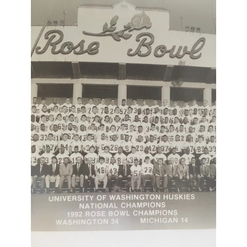 WASHINGTON HUSKIES National Champs 25th Anniversary 2 Sided Poster UW