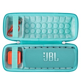 Khanka For JBL Flip 7 / Flip 6 Waterproof Portable Bluetooth Speaker Hard Case Travel Storage Bag Case Only (Green)