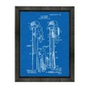 Plumber's Pipe Wrench Patent Art Blueprint Print in a Beveled