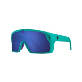 Spy Monolith 62MM Matte Teal/Happy Gray Green Dark Blue Spectra Mirror Rectangular Sunglasses for Men + BUNDLE With Designer iWear Complimentary Eyewear Kit