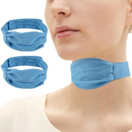 Pack of 2 Trach Covers for Tracheostomy Neck Ostomy Cover Breathable Dustproof Shield Neck Airtube Protector Supplies Reusable Tracheostomy Care Kits