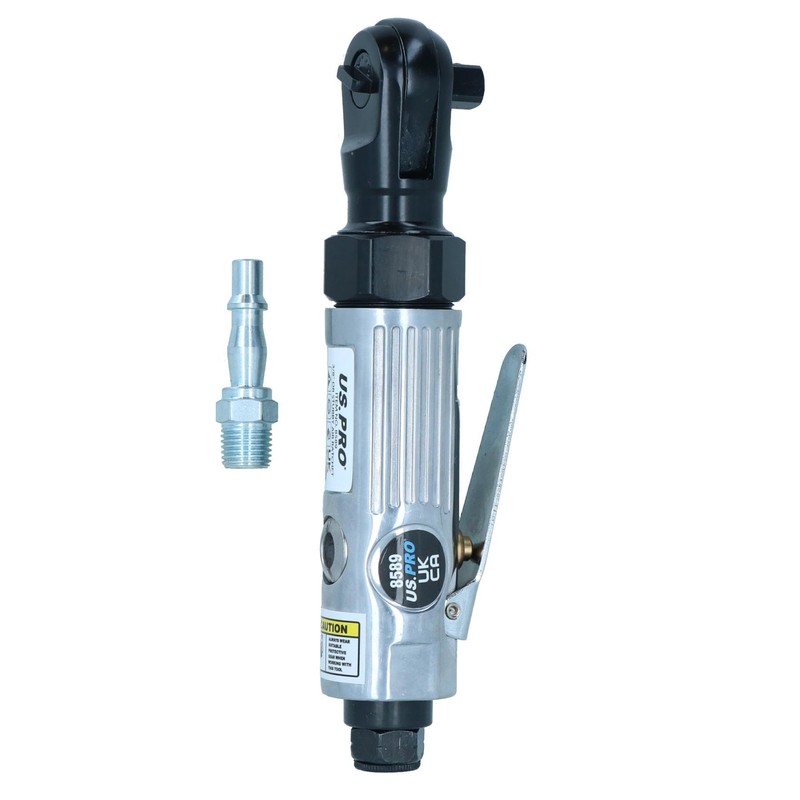 US PRO 3/8 Drive Stubby Mini Air Ratchet 8589