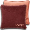 Joop! 758965 Cushion Cover Plain Double-Sided Bordeaux Orange Cotton Polyacrylic