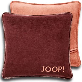 Joop! 758965 Cushion Cover Plain Double-Sided Bordeaux Orange Cotton Polyacrylic Dimensions: 50 cm x 50 cm