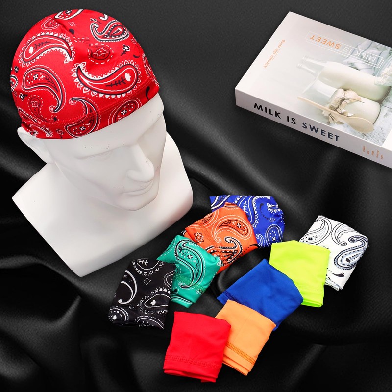 10 Pcs Cooling Skull Caps for Men Cap Welding Helmet