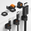 6 PACK Sinjimoru Magnetic Cable Clips, Compact Size Cord Organizer