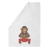 Azeeda 'Vintage Creepy Monkey Toy' White Cotton Tea Towel/Dish Cloth