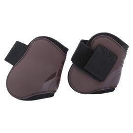 Horse Leg Guard PU Elastic Thickened Obstacle Leg Protector for The Joints of Horse Front and HindBrown Hind Leg L