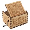 Huntmic Queen Wood Music Boxes, Antique Engraved Musical Boxes Case