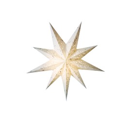 starlightz Paper Star Spumante M White 60 cm Lampshade, Window Decoration, Poinsettia, Handmade - Original from India