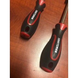 Craftsman Lot Of 2 New Genius Craftsman Slotted Screwdrivers 1/4”x4 Inch x6 Inch Overstock