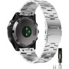 Miimall 26mm Titanium Metal Band Compatible for Fenix 8 51mm/Enduro