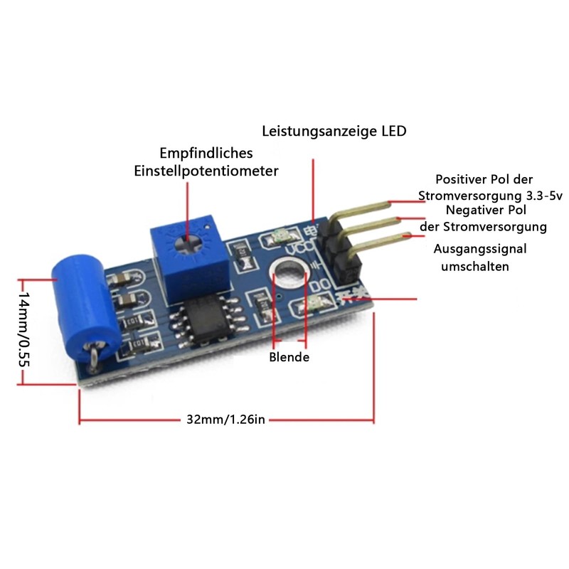 10pcs SW-420 Vibration Shaker Vibration Sensor Module Compatible with Arduino