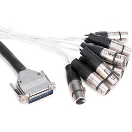 Pro Co DA88XF-1.5 - Analog DB25-XLRF Patch Snake, 1.5 Feet