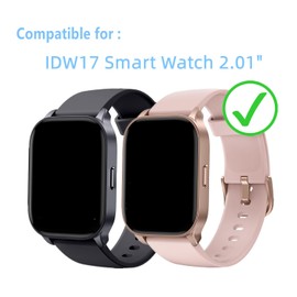 Aemus Screen Protector Compatible for TOOBUR IDW17 Smart Watch 2.01 (6 Pack) Clear TPU Soft Film, Compatible for OCTANDRA Smartwatch Protective Film