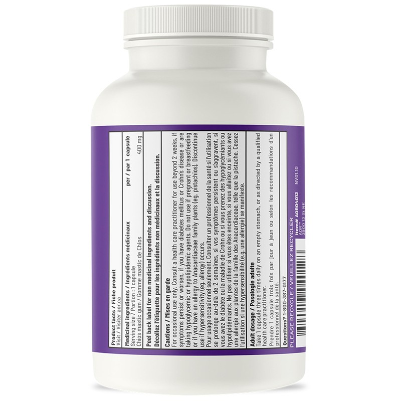 AOR AOR Mastica Chios 400mg Vegan Capsules, 120 Count 40-Day