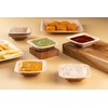 FOOGO Green 50 Disposable Mini Palm Leaf Bowls, 3" (7.5cm)