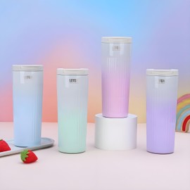 IOLOYU Water Bottle, 16.9 fl oz (500 ml), Insulated Bottle, Cold Water Bottle, Tumbler with Lid, Direct Drinking, Stainless Steel Bottle, Stylish, Thermos, Stainless Steel Tumbler, Girls, Thermal