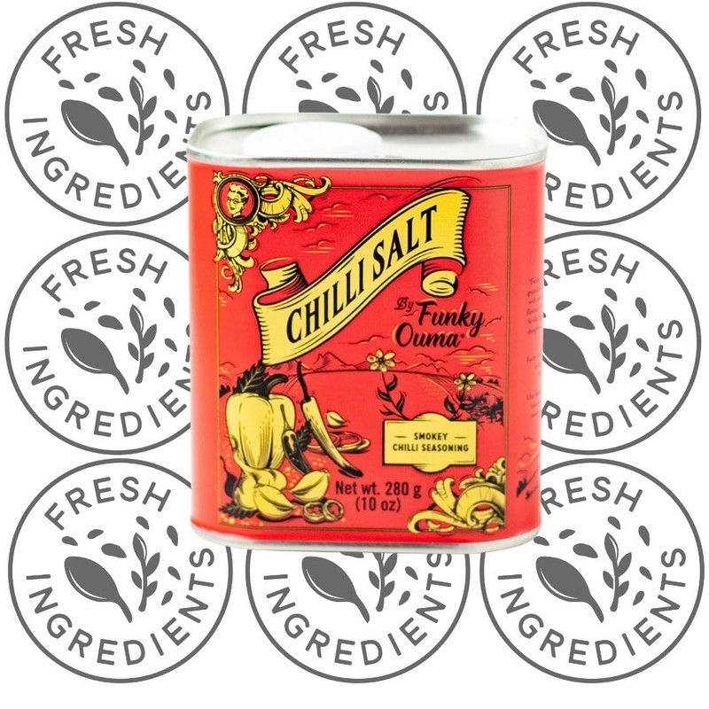 Funky Ouma Tuxedo Hot Chilli Salt.