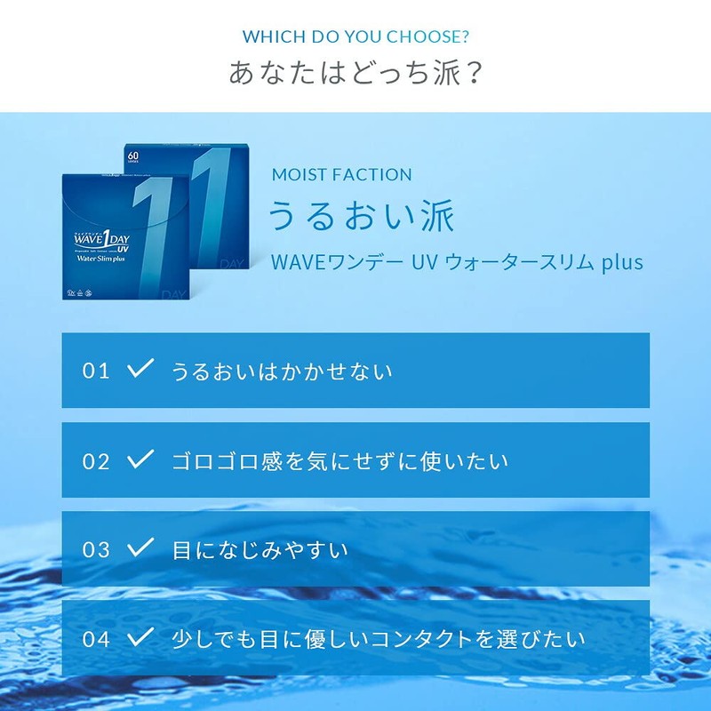 WAVEワンデー エアスリム plus 30枚入り 【BC】8.7 【PWR】-2.75