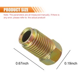 GAOLAOSY 10PCS Car Brake Line Fittings, M10 x 1.0 Thread Metric Invert Flare Nut Fittings for 3/16" Brake Line Tube, Automotive Braking System Parts for Most Cars, Trucks, SUVs