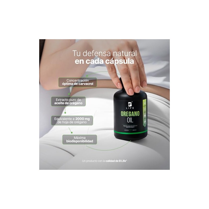 B Life Aceite de Orégano de 300 Softgels Suplemento Alimenticio